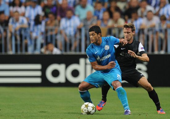 Football. Champions League. Malaga vs. Zenit