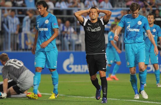 Football. Champions League. Malaga vs. Zenit