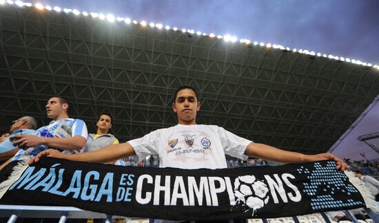 Football. Champions League. Malaga vs. Zenit