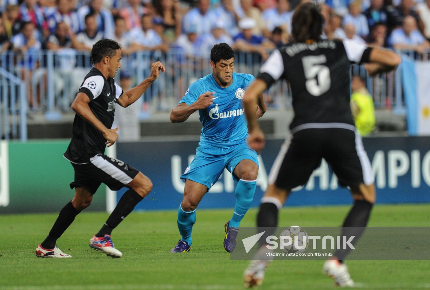 Football. Champions League. Malaga vs. Zenit