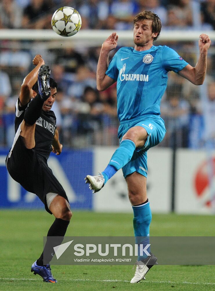 Football. Champions League. Malaga vs. Zenit