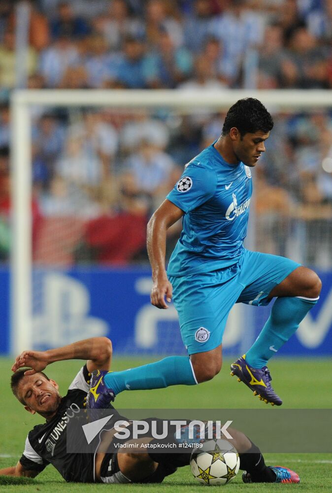 Football. Champions League. Malaga vs. Zenit