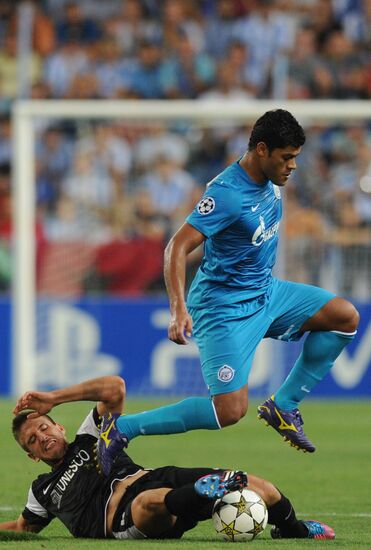 Football. Champions League. Malaga vs. Zenit