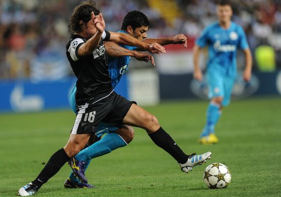 Football. Champions League. Malaga vs. Zenit