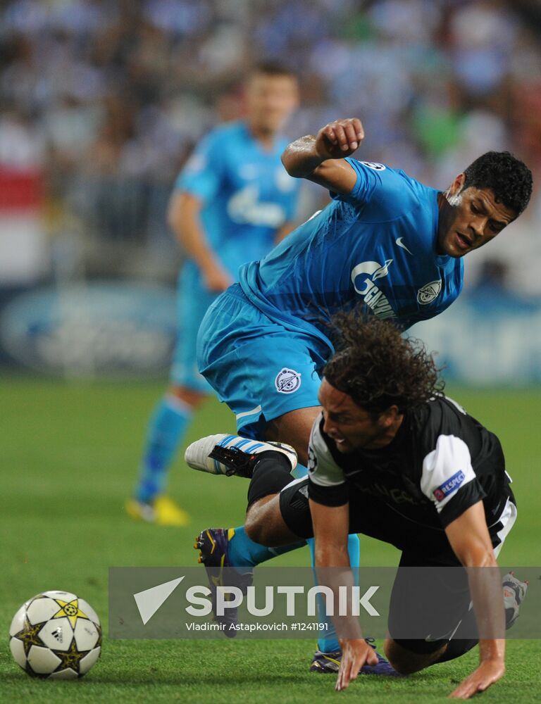 Football. Champions League. Malaga vs. Zenit