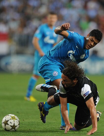 Football. Champions League. Malaga vs. Zenit