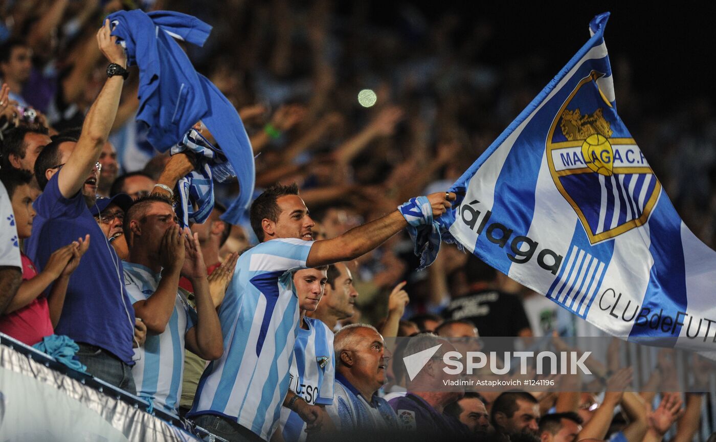 Football. Champions League. Malaga vs. Zenit