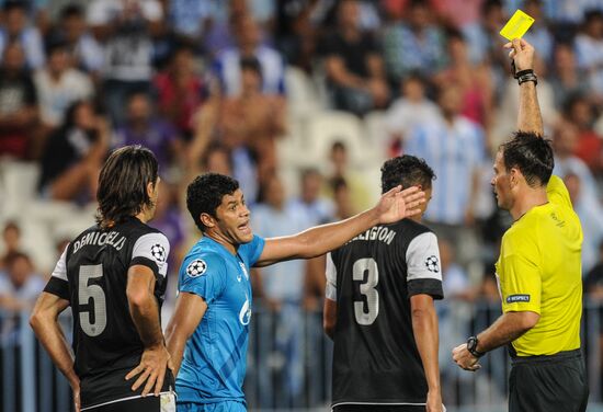 Football. Champions League. Malaga vs. Zenit