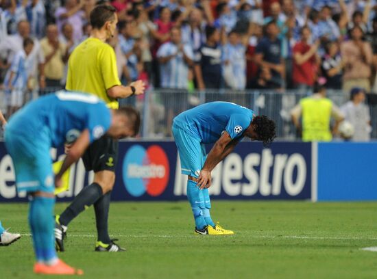 Football. Champions League. Malaga vs. Zenit