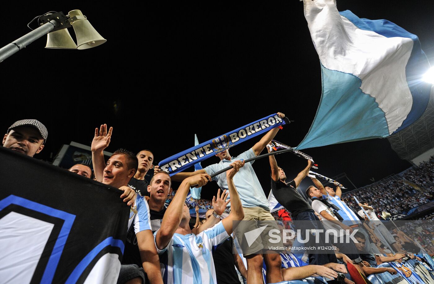 Football. Champions League. Malaga vs. Zenit