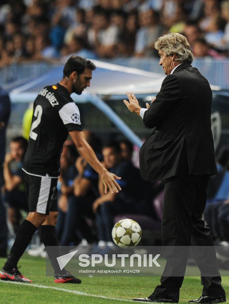 Football. Champions League. Malaga vs. Zenit