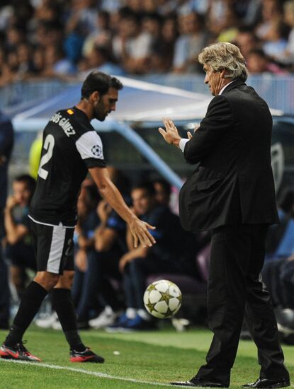Football. Champions League. Malaga vs. Zenit