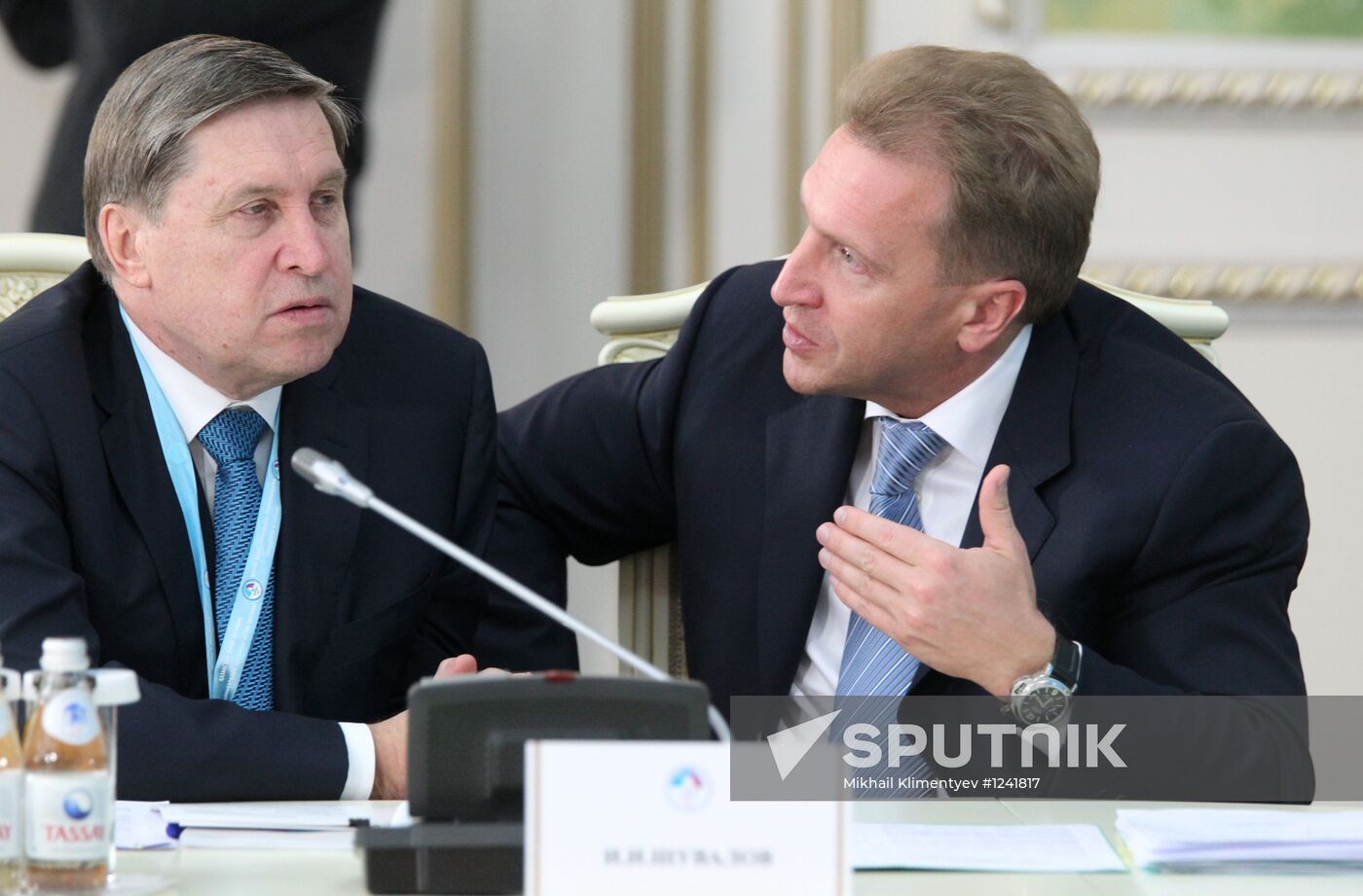 Yury Ushakov and Igor Shuvalov