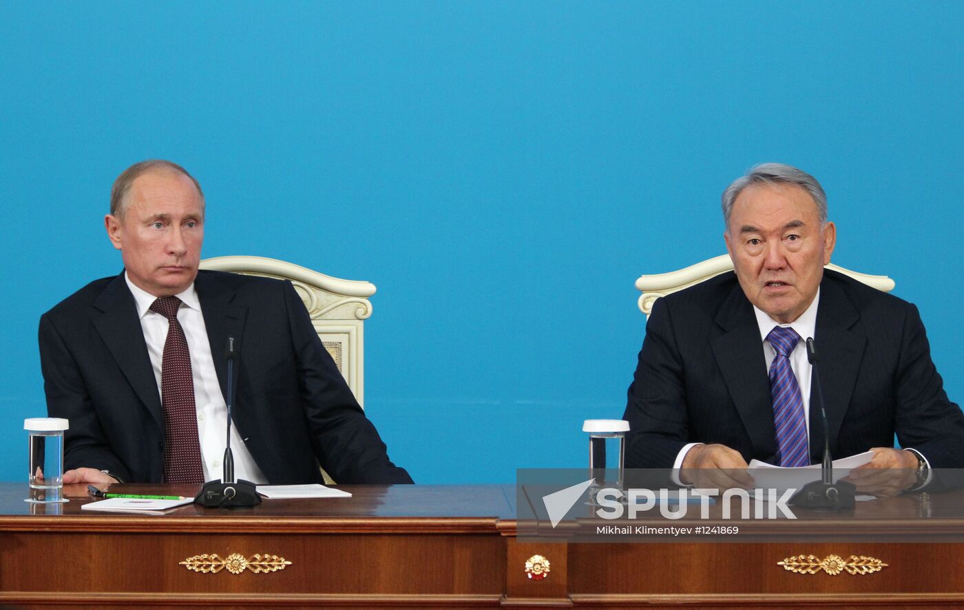 Russian President Vladimir Putin's working visit to Kazakhstan