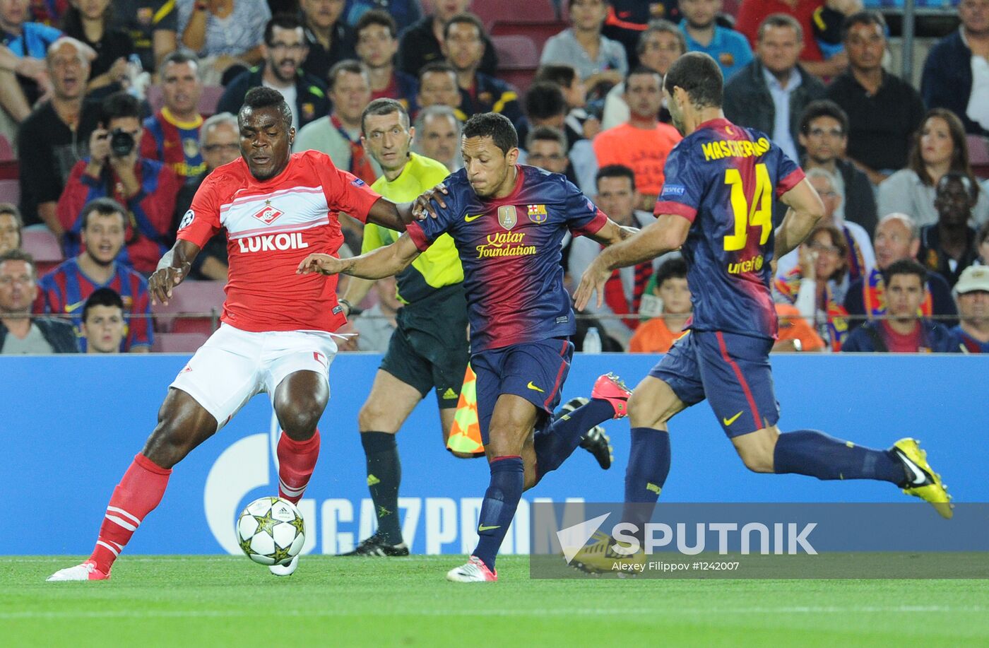 Football. Champions League. Barcelona vs. Spartak