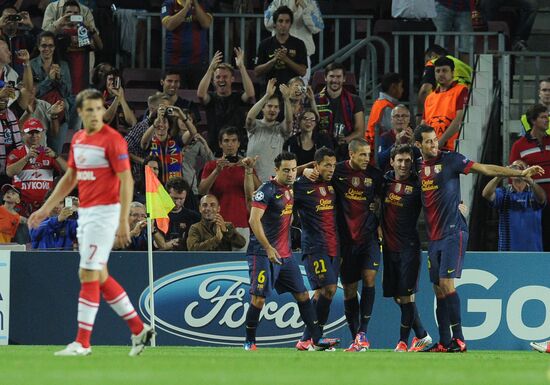 Football. Champions League. Barcelona vs. Spartak