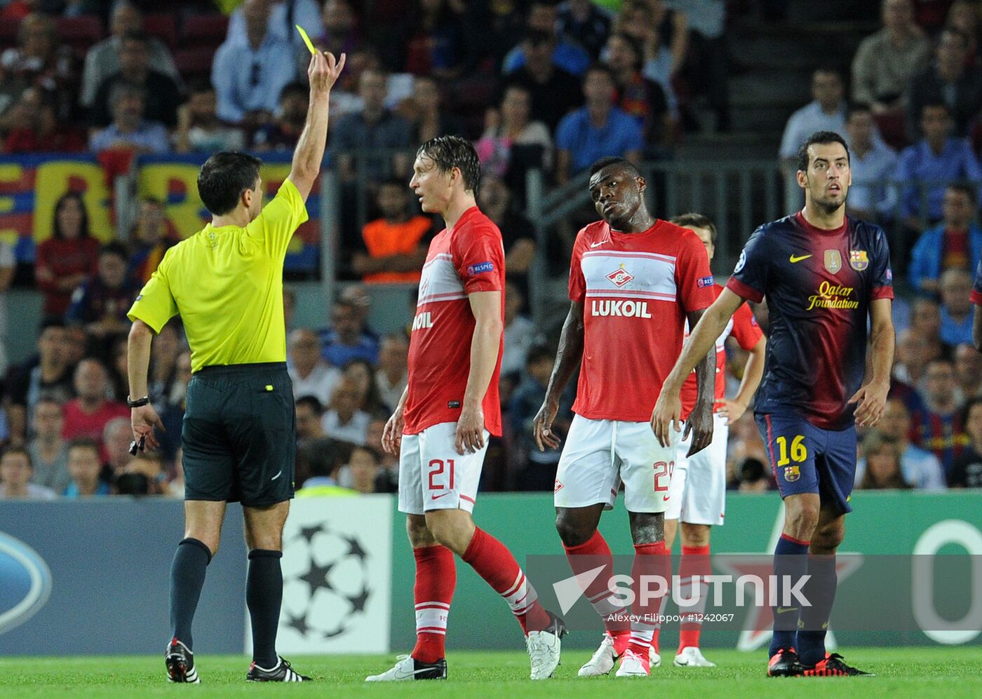 Football. Champions League. Barcelona vs. Spartak