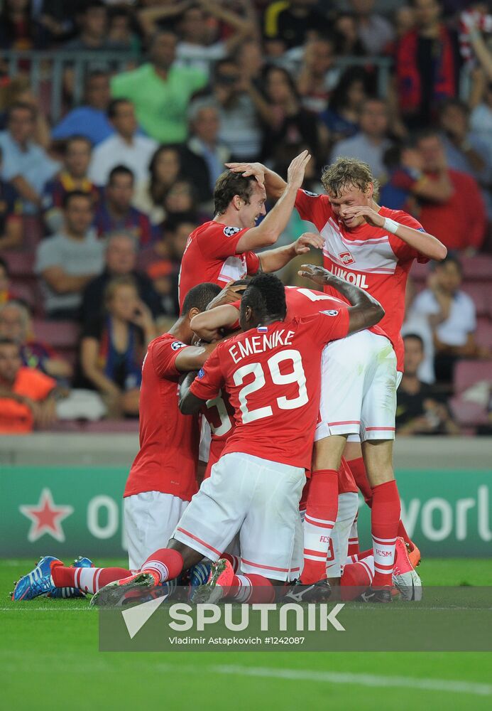 Football. Champions League. Barcelona vs. Spartak