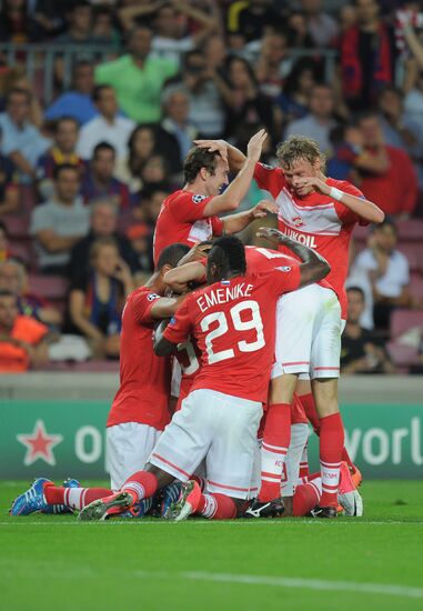 Football. Champions League. Barcelona vs. Spartak