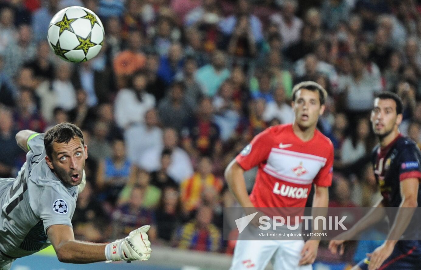Football. Champions League. Barcelona vs. Spartak