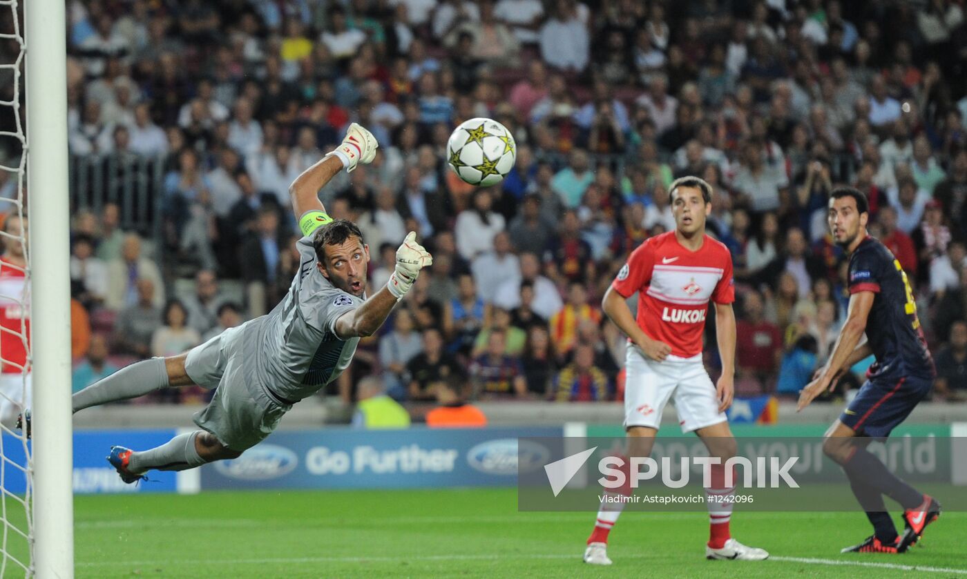 Football. Champions League. Barcelona vs. Spartak