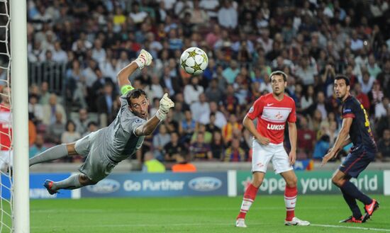 Football. Champions League. Barcelona vs. Spartak