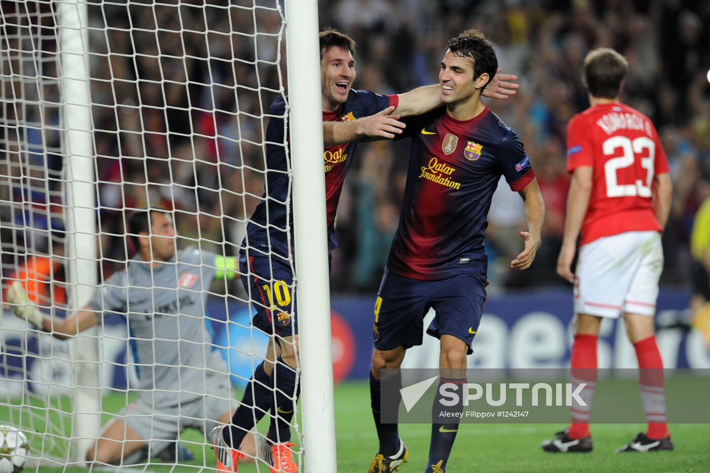 Football. Champions League. Barcelona vs. Spartak
