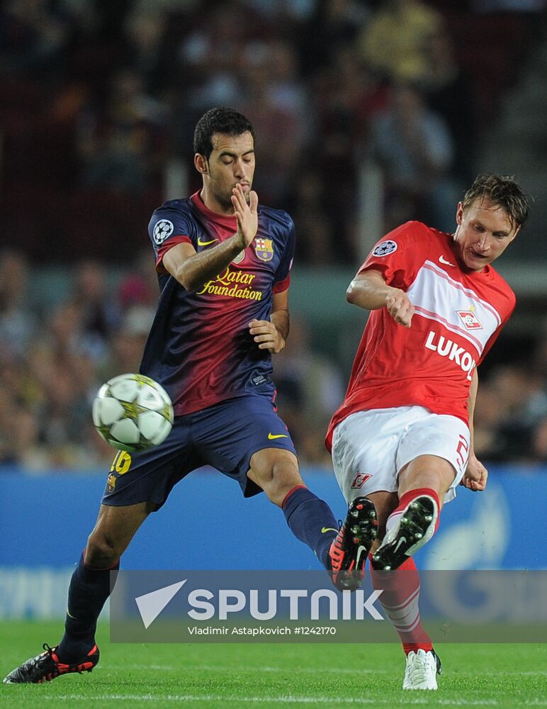 Football. Champions League. Barcelona vs. Spartak