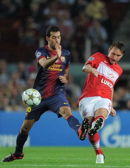 Football. Champions League. Barcelona vs. Spartak