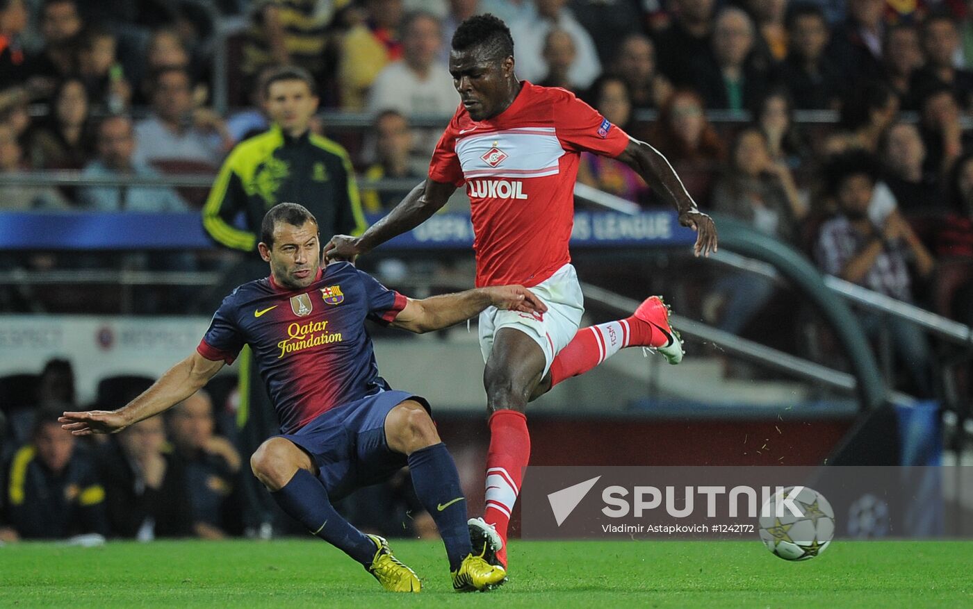 Football. Champions League. Barcelona vs. Spartak