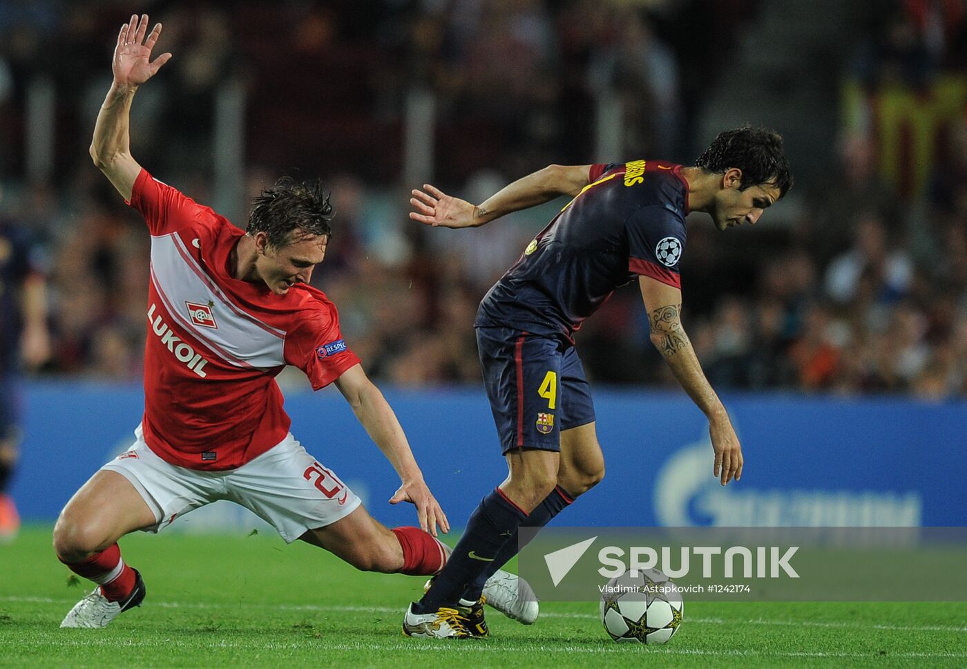 Football. Champions League. Barcelona vs. Spartak