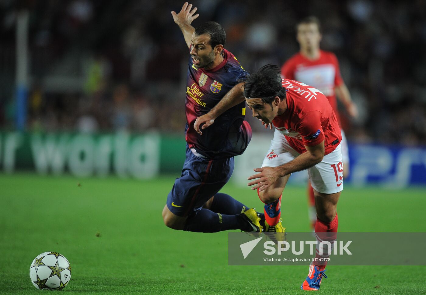 Football. Champions League. Barcelona vs. Spartak