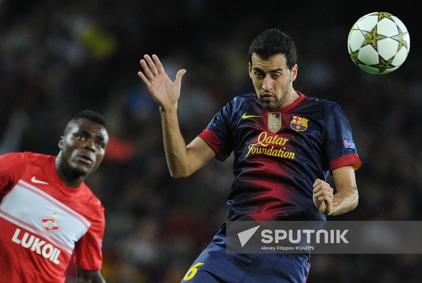 Football. Champions League. Barcelona vs. Spartak
