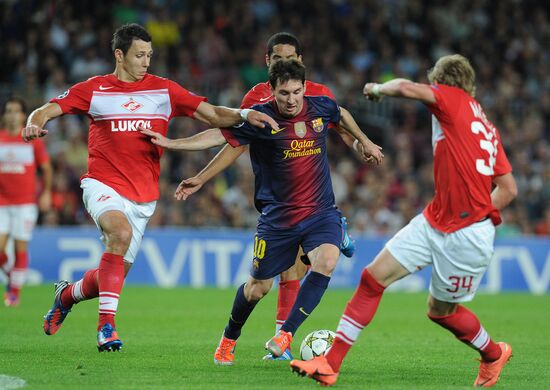 Football. Champions League. Barcelona vs. Spartak