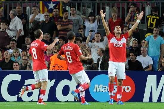 UEFA Champions League. Barcelona vs. Spartak