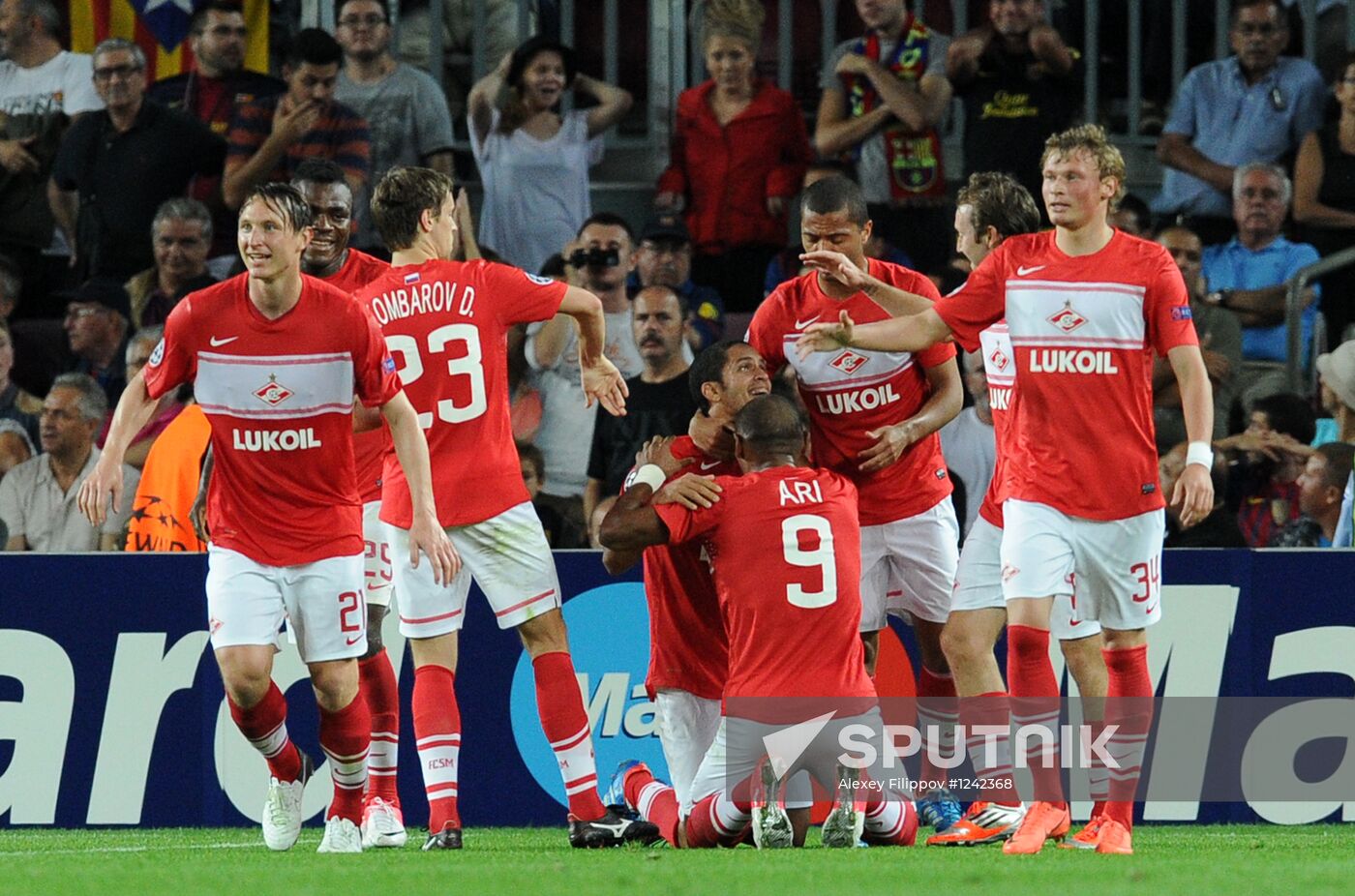 UEFA Champions League. Barcelona vs. Spartak