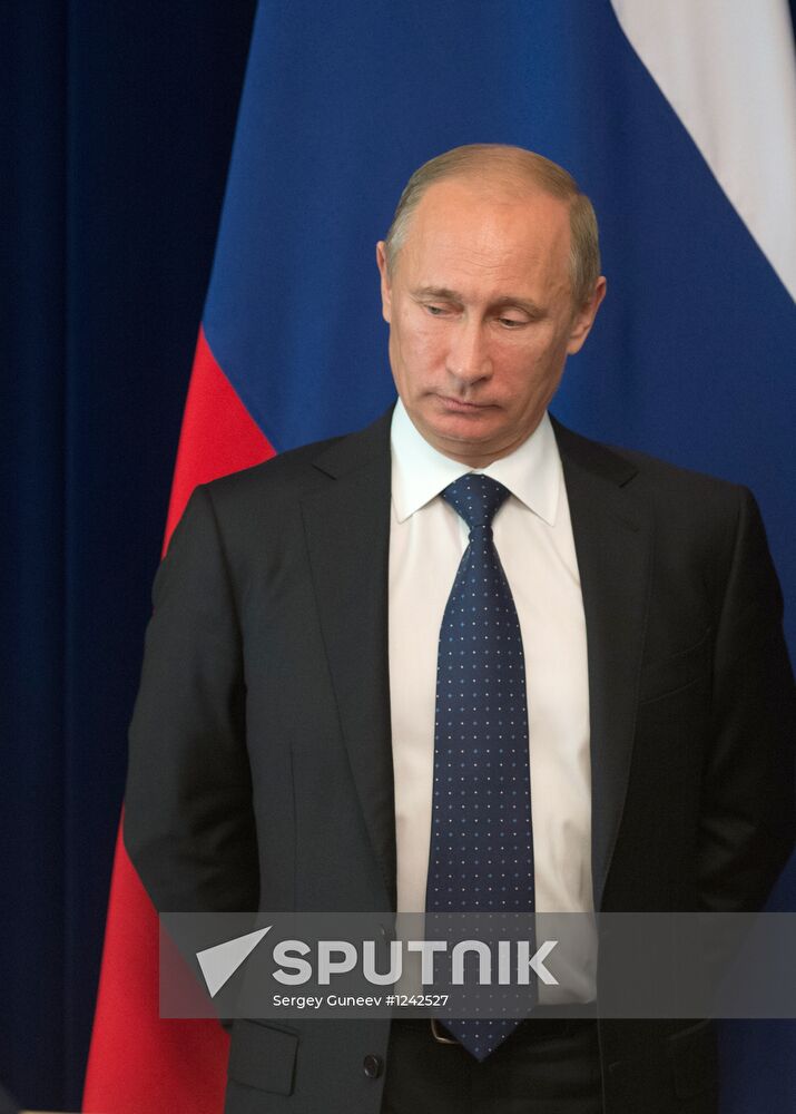 Vladimir Putin visits Kyrgystan