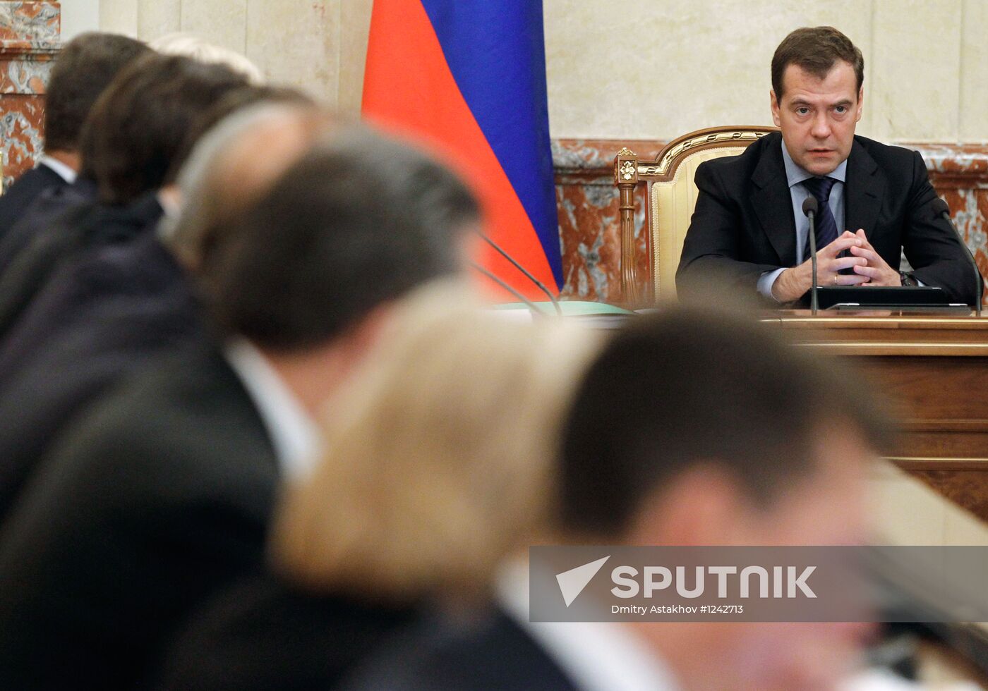 Dmitry Medvedev chairs Russian government meeting