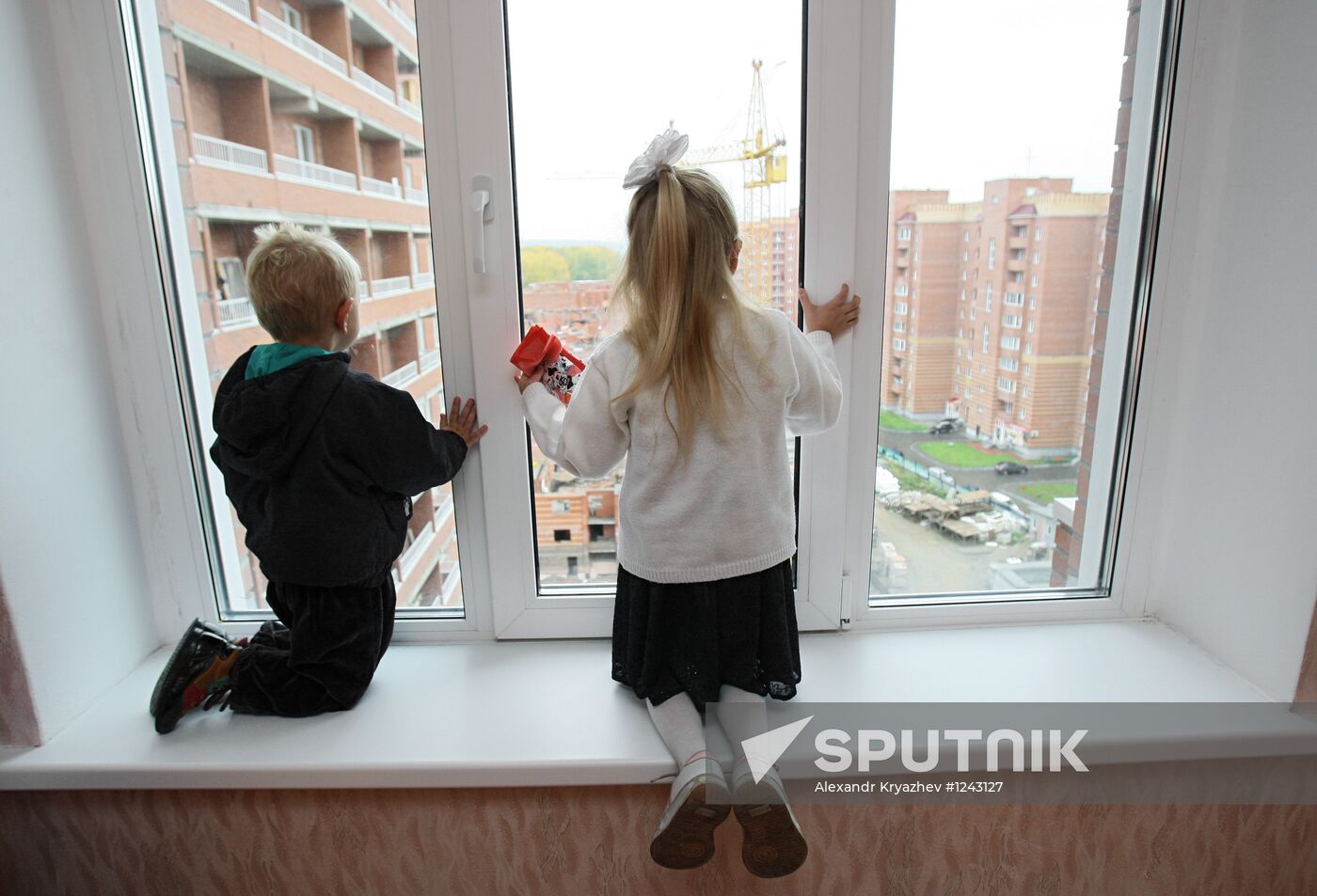 Large family take up residence in new flat