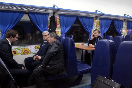Train of Russian Statehood in St.Petersburg