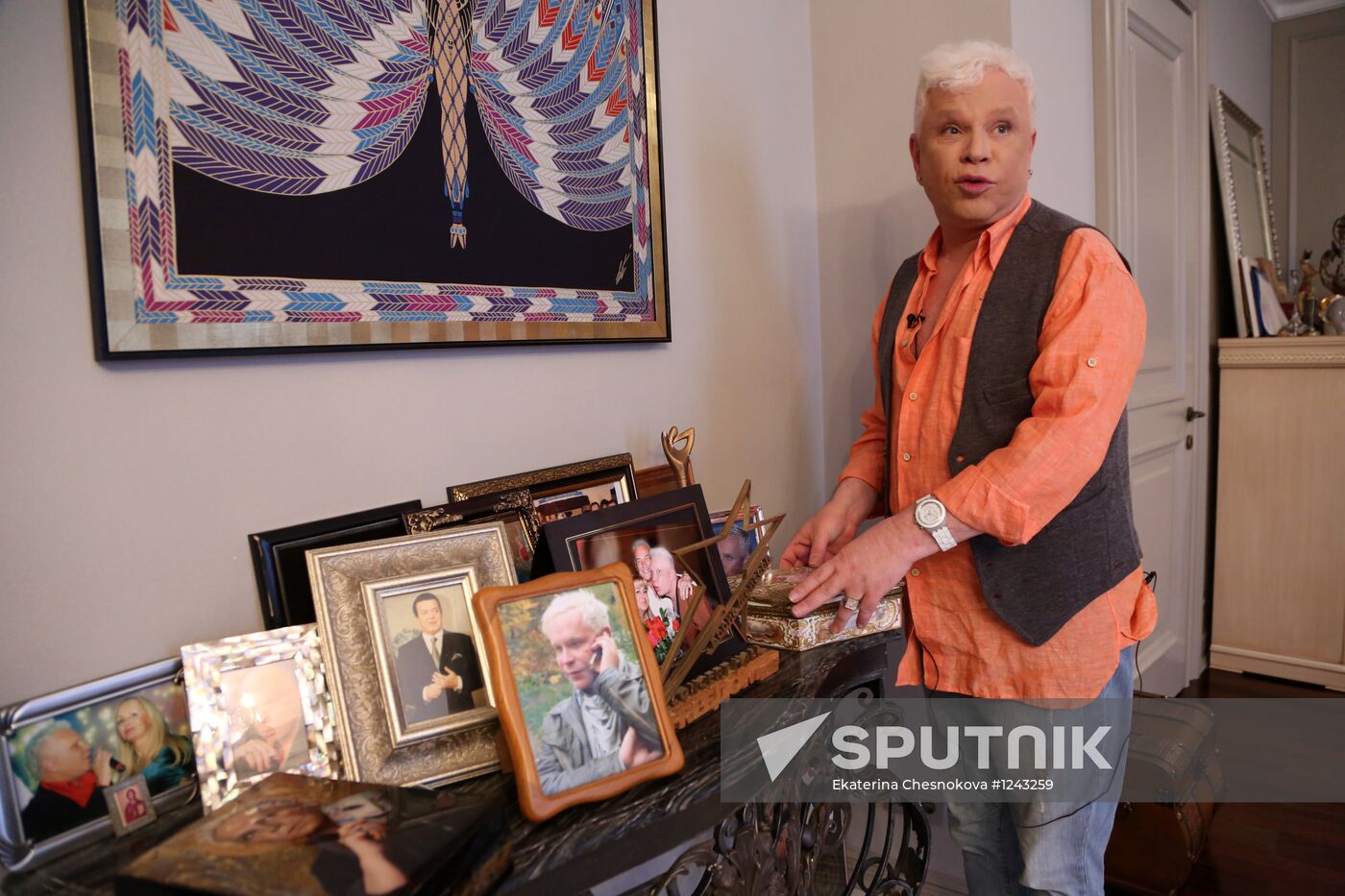 Boris Moiseev at home