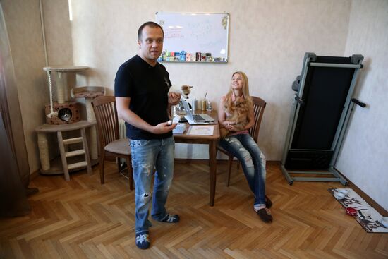 Yevgeny Rudin (DJ Groove) at home