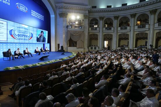D.Medevedev at XI International Investment Forum Sochi 2012