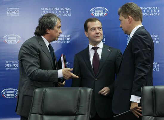 Dmitry Medvedev at XI International Investment Forum Sochi 2012