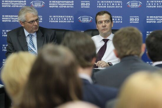Dmitry Medvedev at XI International Investment Forum Sochi 2012
