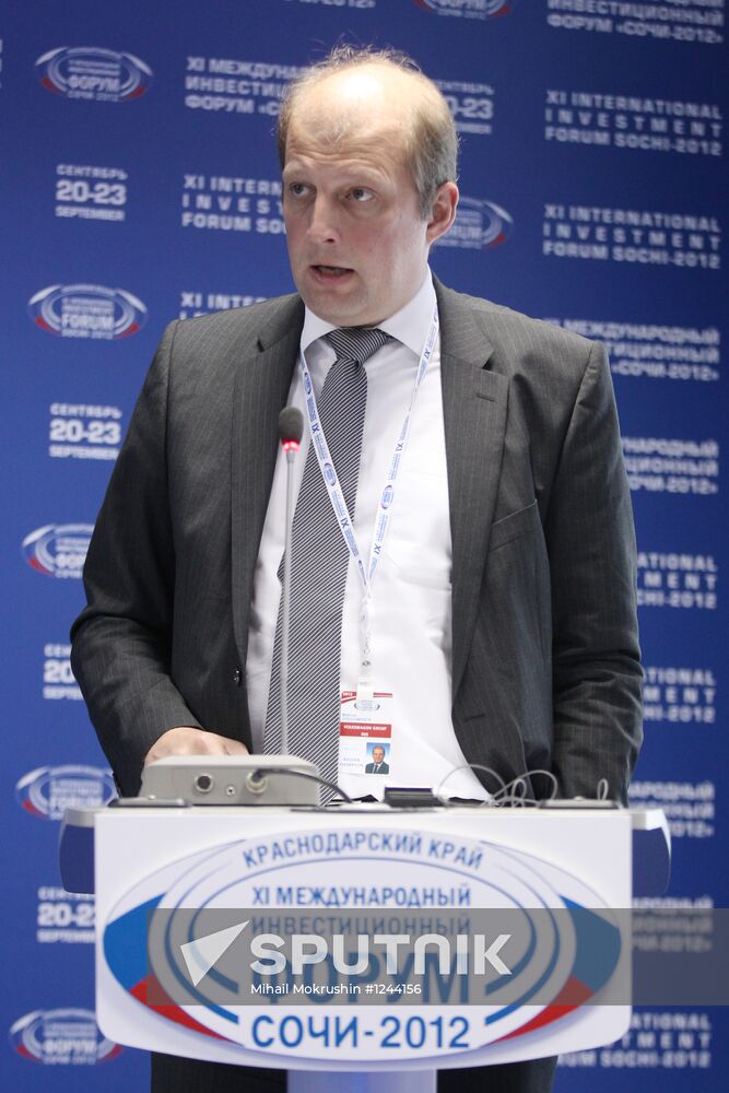 XI International Investment Forum Sochi 2012