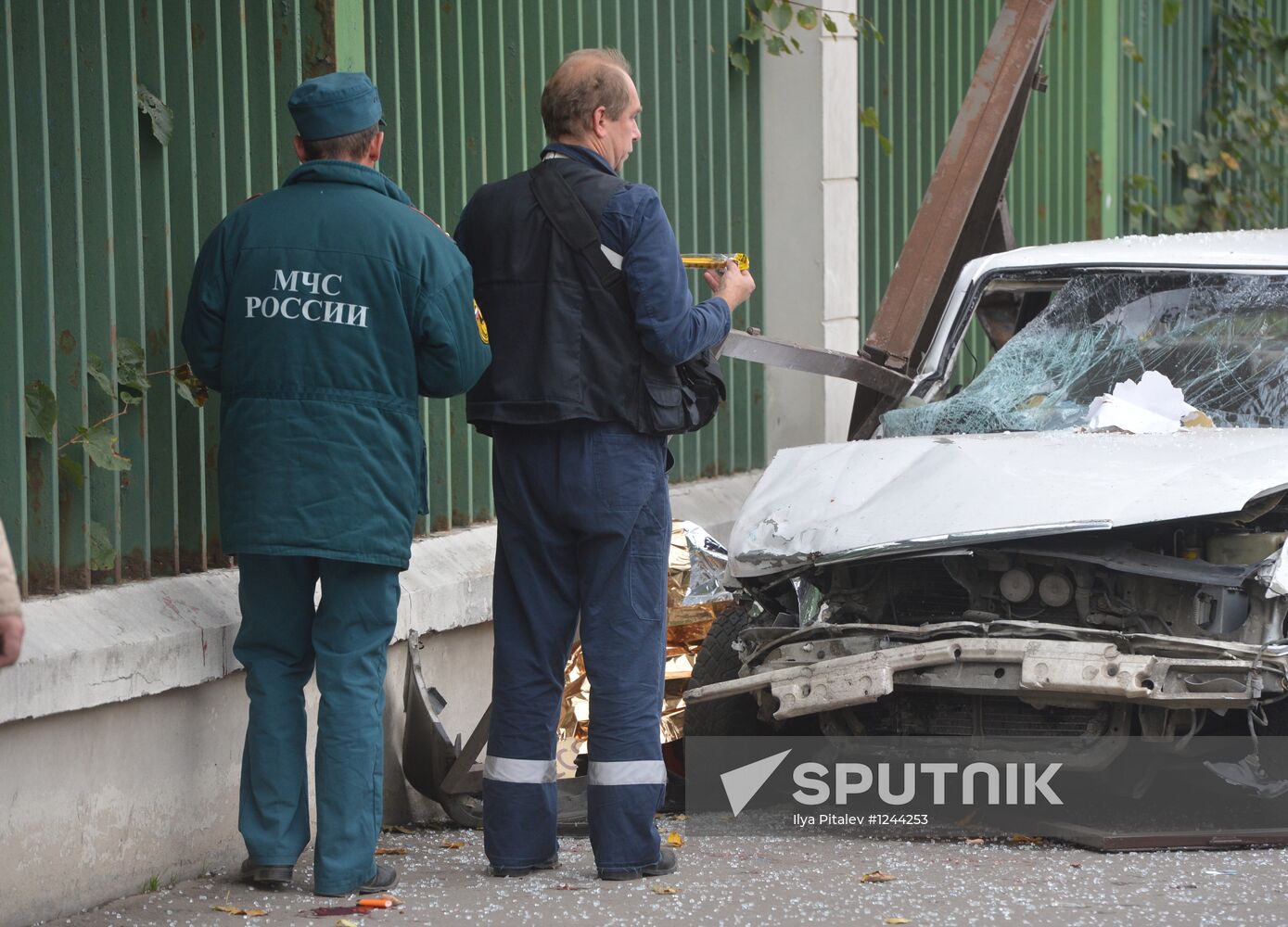 Car accident on Minskaya Street, Moscow