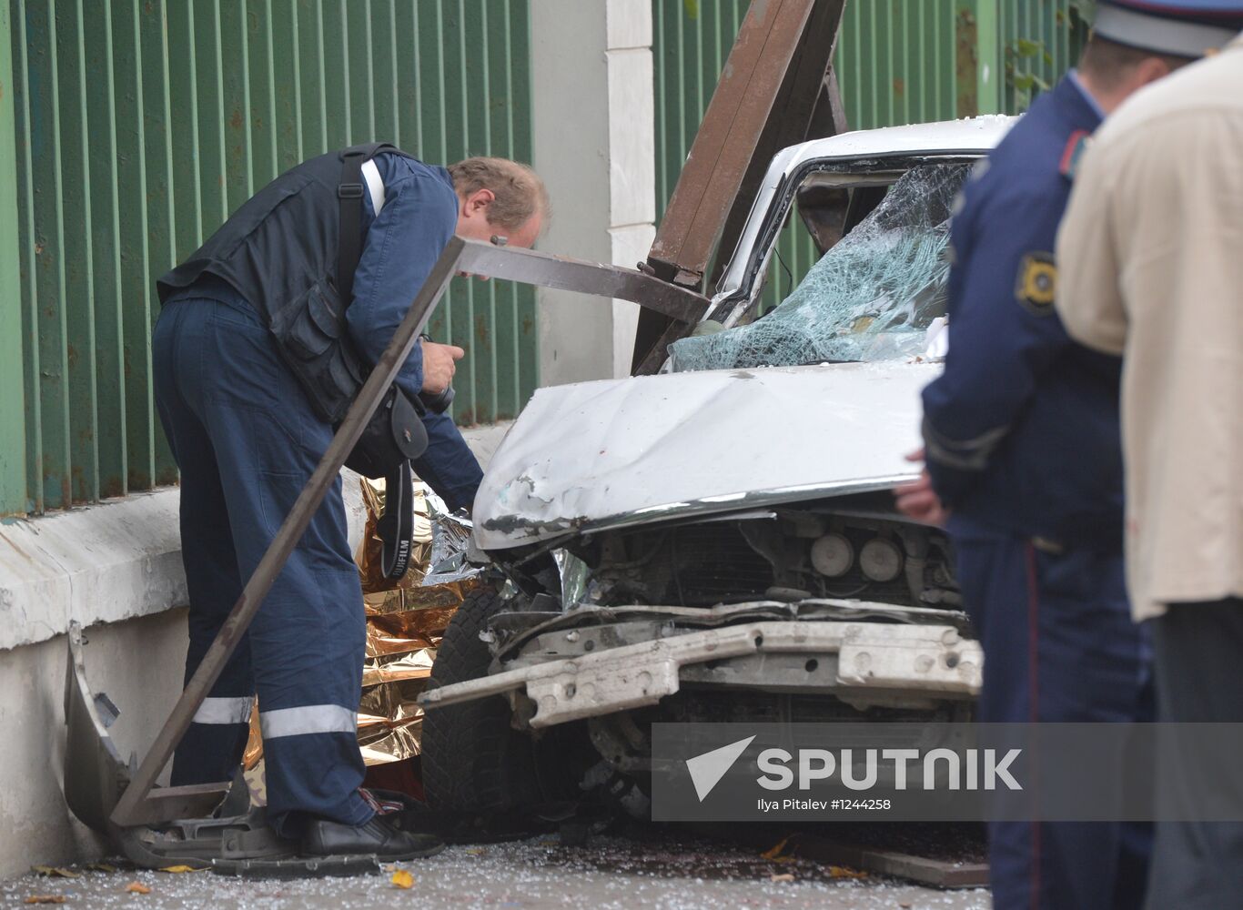 Car accident on Minskaya Street, Moscow