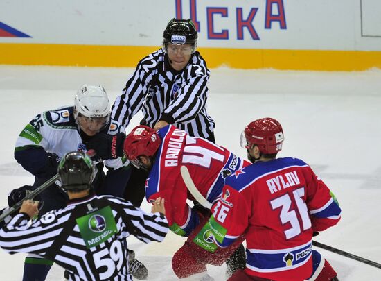 Ice Hockey. KHL. CSKA vs. Yugra