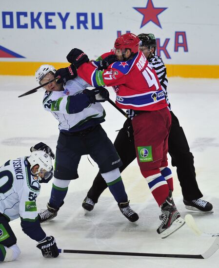 Ice Hockey. KHL. CSKA vs. Yugra
